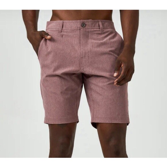 7Diamonds Velocity Hybrid Performance Short In Dusty Rose Sz 38 New - Picture 1 of 12